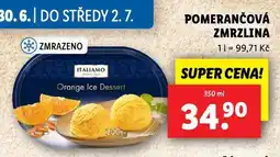 Lidl Pomerančová zmrzlina nabídka