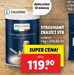 Lidl Strouhaný zrající sýr nabídka