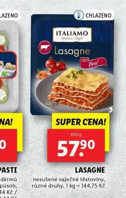 Lidl Lasagne nabídka