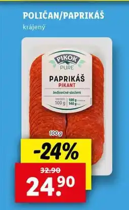 Lidl Paprikáš nabídka