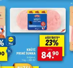 Lidl Krůtí prsní šunka nabídka
