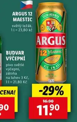 Lidl Pivo argus nabídka