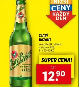 Lidl Pivo zlatý bažant nabídka