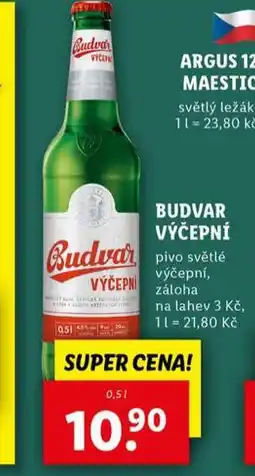 Lidl Pivo budvar nabídka