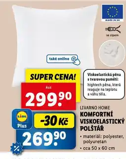 Lidl Komfortní viskoelastický polštář nabídka