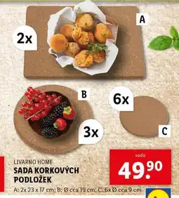 Lidl Sada korkových podložek nabídka