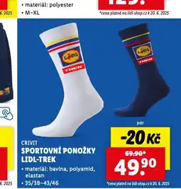 Lidl Sportovní ponožky nabídka
