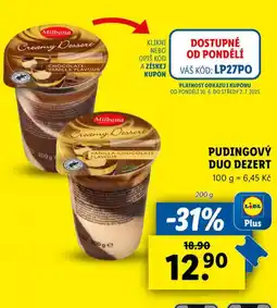 Lidl Pudingový duo dezert nabídka