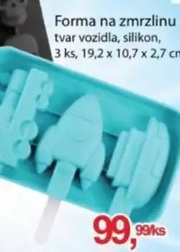 TEMPO Forma na zmrzlinu tvar vozidla, silikon nabídka
