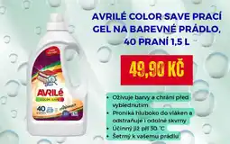 Drogeo Avrilé color save prací gel na barevné prádlo, 40 praní nabídka