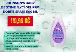 Drogeo Johnson's baby bedtime mycí gel pro dobré spaní nabídka