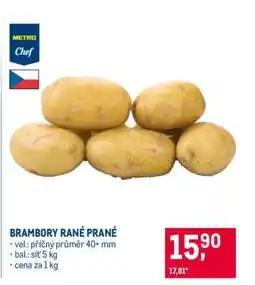 Makro Brambory rané prané nabídka