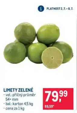 Makro Limety zelené nabídka