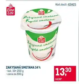 Makro Zakysaná smetana 14 % nabídka