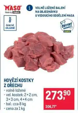 Makro HOVĚZÍ KOSTKY Z OŘECHU nabídka