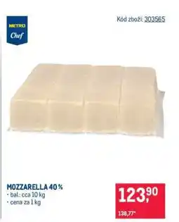 Makro Mozzarella 40 % nabídka