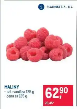 Makro Maliny nabídka
