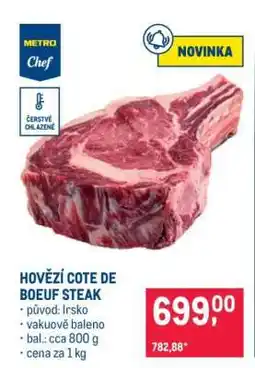 Makro HOVĚZÍ COTE DE BOEUF STEAK nabídka