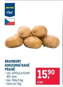 Makro BRAMBORY KONZUMNÍ RANÉ PRANÉ nabídka
