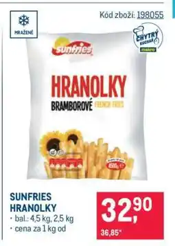 Makro Sunfries hranolky nabídka