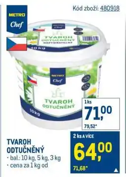 Makro Tvaroh odtučněný nabídka
