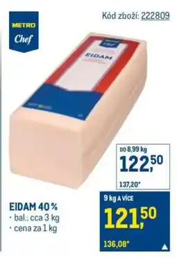 Makro Eidam 40 % nabídka