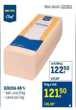 Makro Gouda 48% nabídka