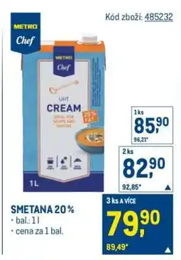 Makro SMETANA 20 % nabídka