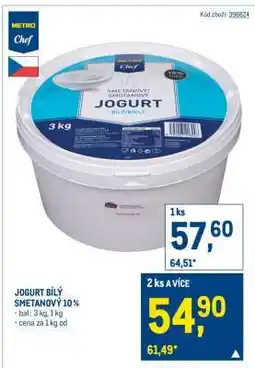 Makro JOGURT BÍLÝ SMETANOVÝ 10 % nabídka