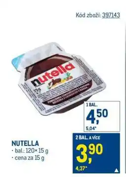 Makro Nutella nabídka