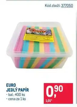 Makro EURO JEDLÝ PAPÍR nabídka