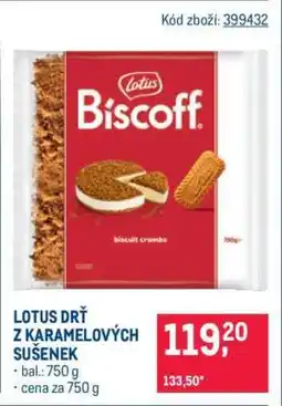 Makro LOTUS DRŤ Z KARAMELOVÝCH SUŠENEK nabídka