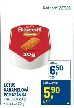 Makro LOTUS KARAMELOVÁ POMAZÁNKA nabídka