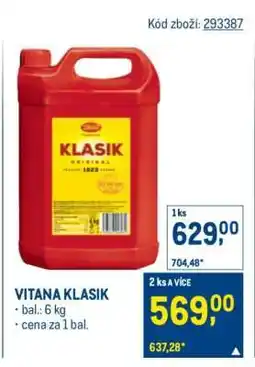 Makro Vitana Klasik nabídka