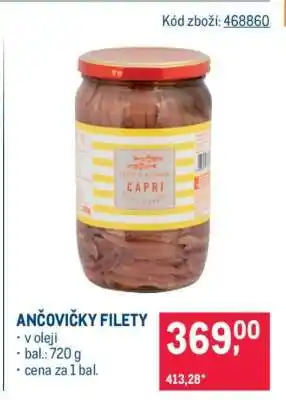 Makro ANČOVIČKY FILETY nabídka