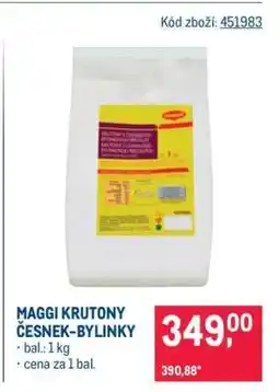 Makro MAGGI KRUTONY ČESNEK-BYLINKY nabídka