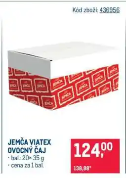 Makro JEMČA VIATEX OVOCNÝ ČAJ nabídka