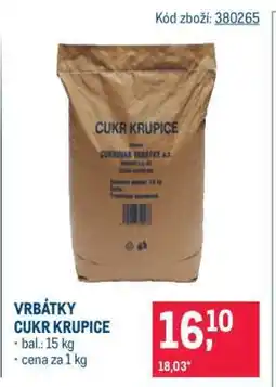 Makro VRBÁTKY CUKR KRUPICE nabídka