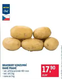 Makro BRAMBORY KONZUMNÍ RANÉ PRANÉ nabídka