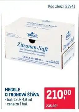 Makro MEGGLE CITRONOVÁ ŠŤÁVA nabídka