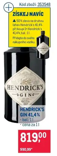 Makro Hendrick’s Gin 41,4 % nabídka