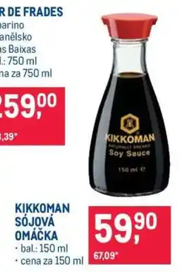 Makro Kikkoman sójová omáčka nabídka
