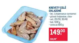 Makro KREVETY CELÉ CHLAZENÉ nabídka