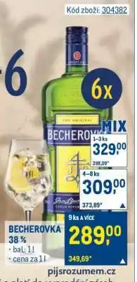 Makro Becherovka nabídka