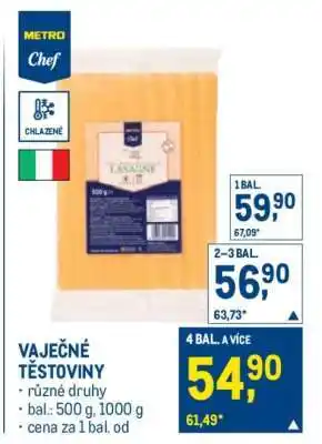 Makro VAJEČNÉ TĚSTOVINY nabídka