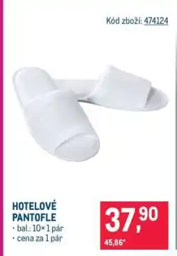 Makro HOTELOVÉ PANTOFLE nabídka