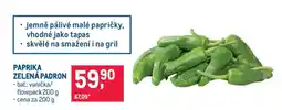 Makro PAPRIKA ZELENÁ PADRON nabídka