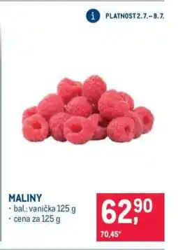 Makro Maliny nabídka