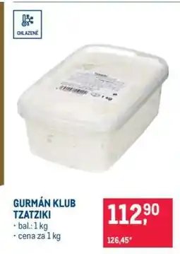 Makro GURMÁN KLUB Tzatziki nabídka