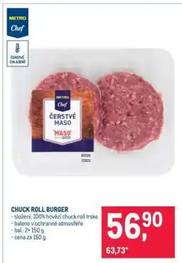 Makro CHUCK ROLL BURGER nabídka